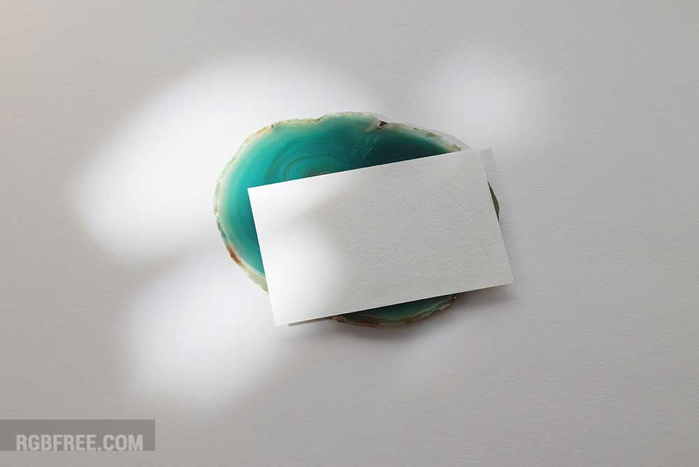 Business-card-on-green-agate-mockup-1