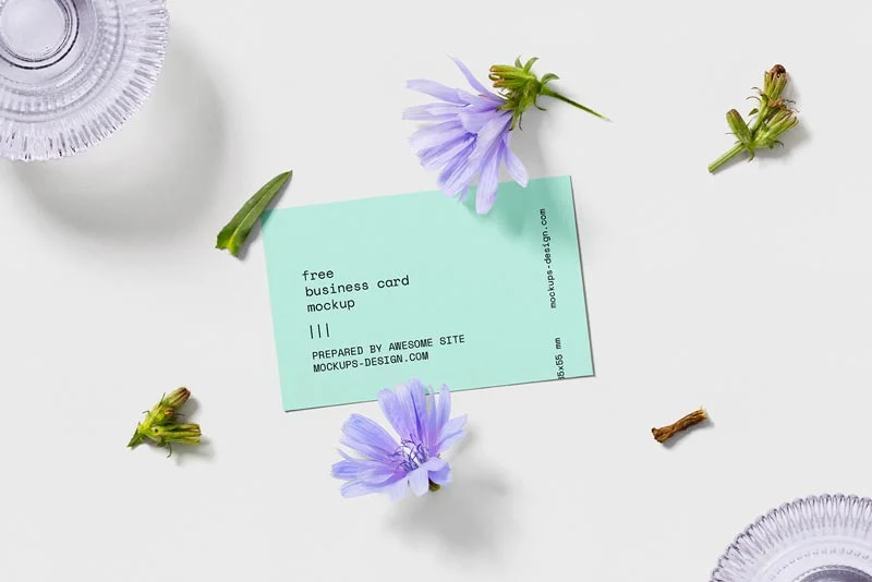 Business-card-with-flowers-mockup-2