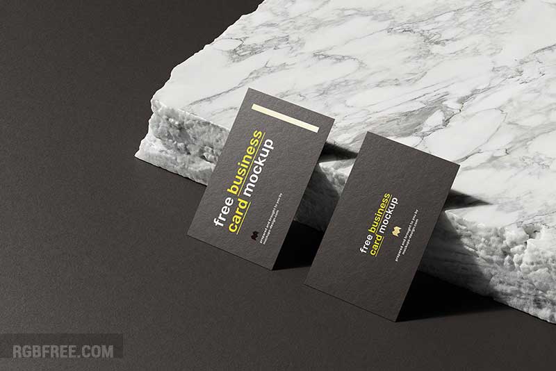 Free business cards mockup