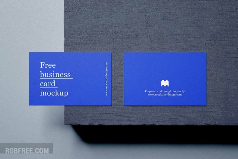 Free business cards mockup