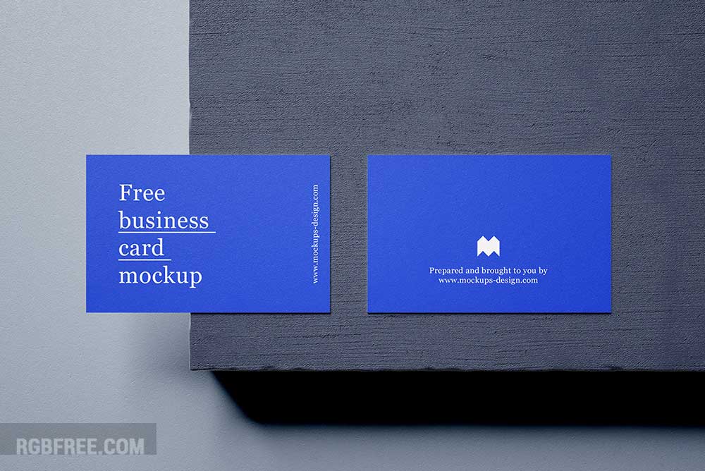 Free business cards mockup