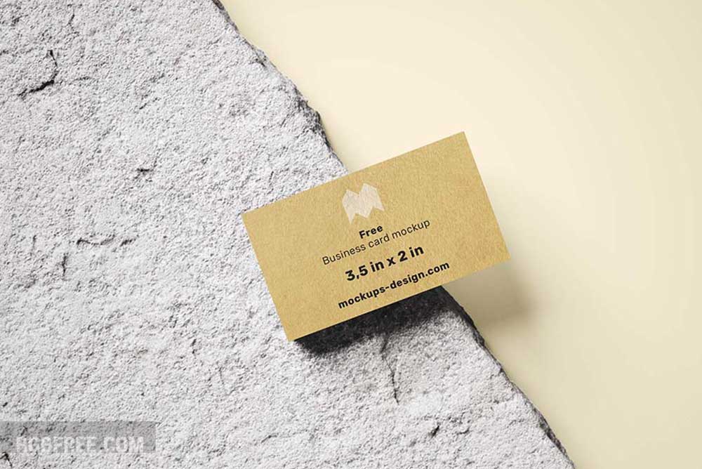 Free business card mockup