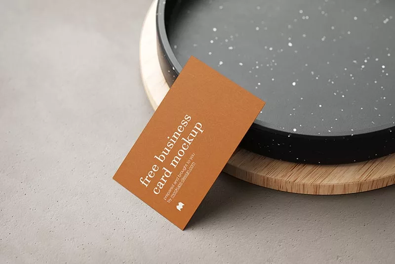 Free-business-cards-on-ceramic-plate-mockup-5