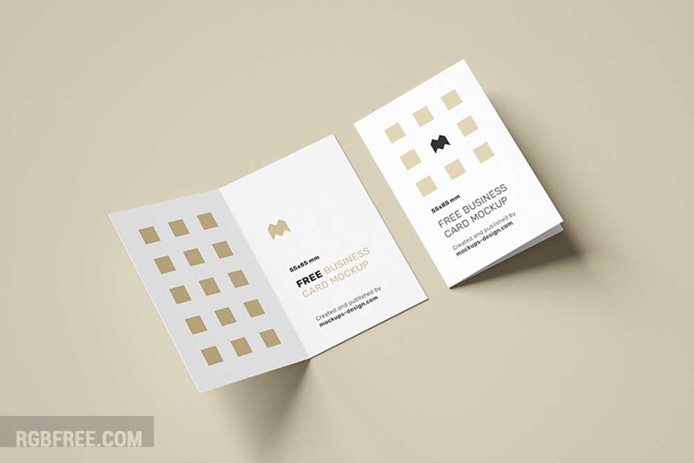 Free-folded-business-cards-mockup-3