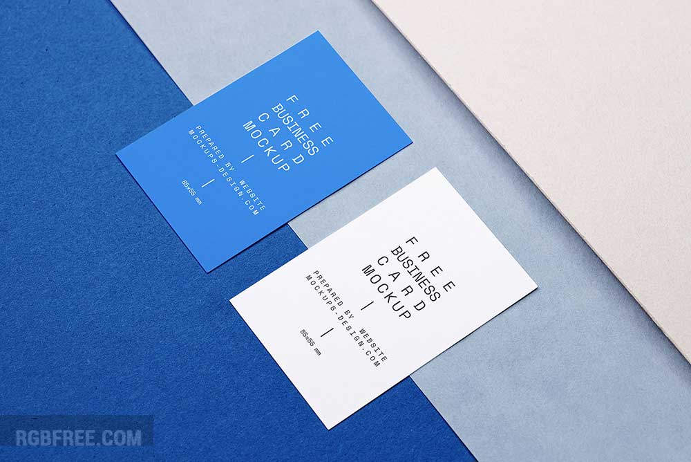 Business card pair mockup