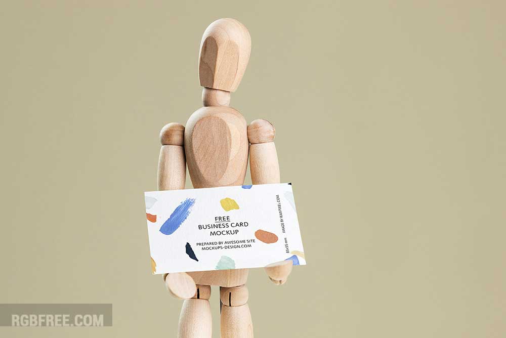 Business-card-with-drawing-manikin-mockup-1