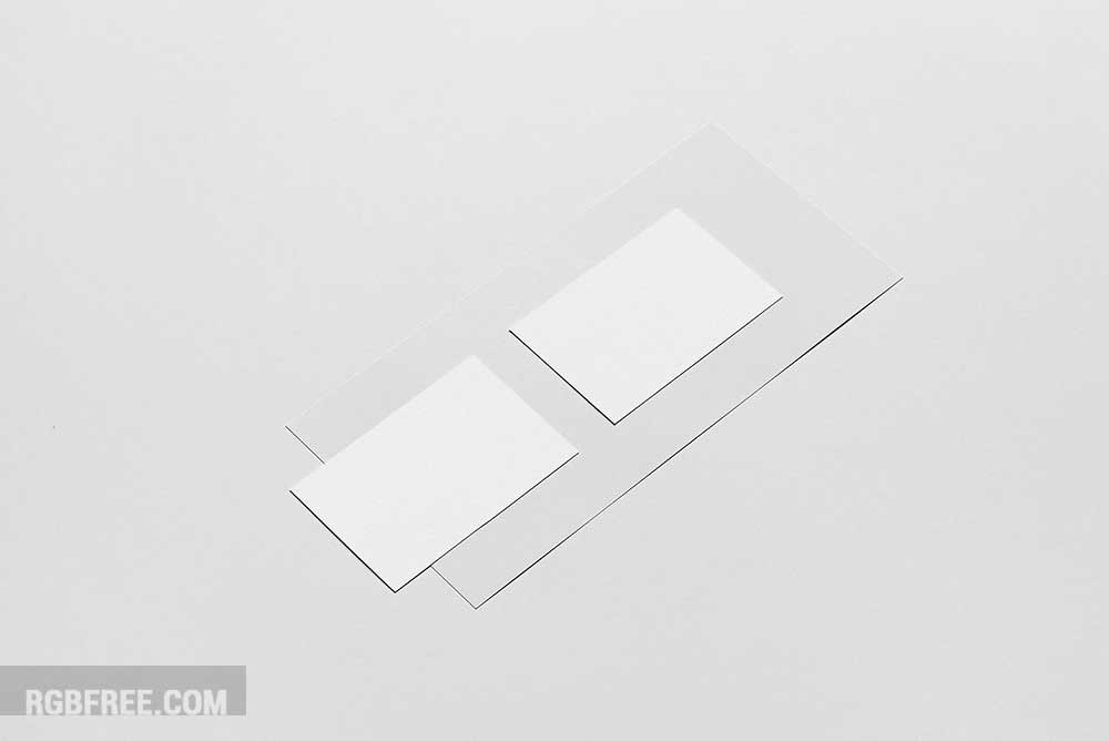 vellum business card mockup