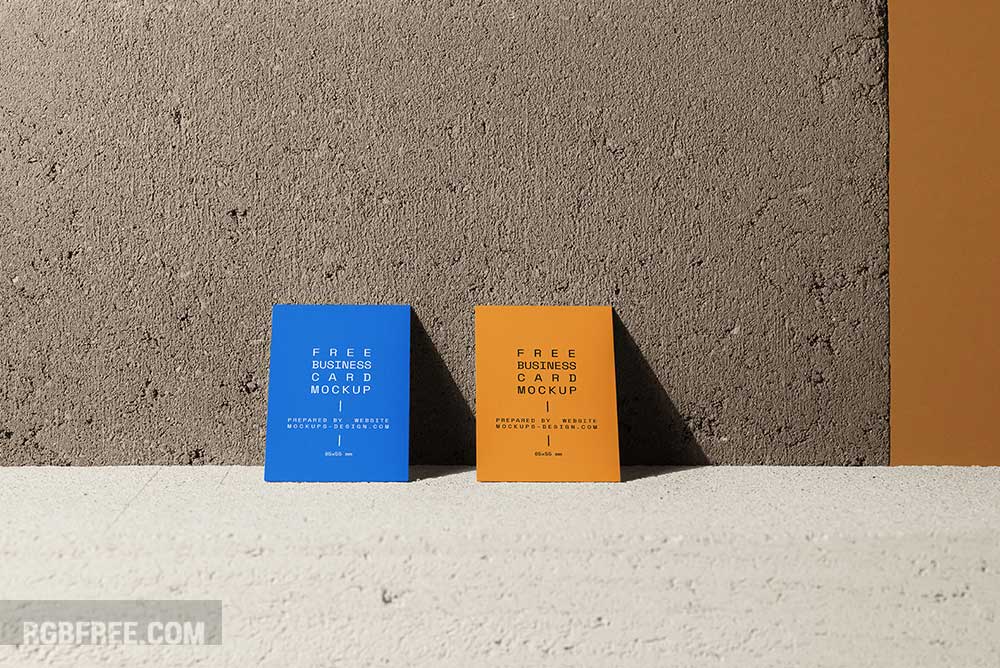 Business-cards-on-a-concrete-mockup-2