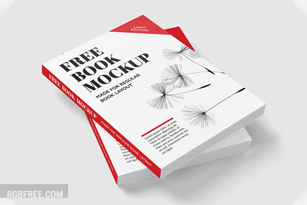 Free book mockup