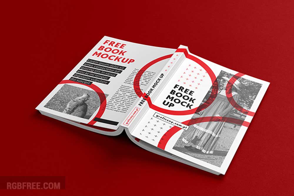 Free book mockup