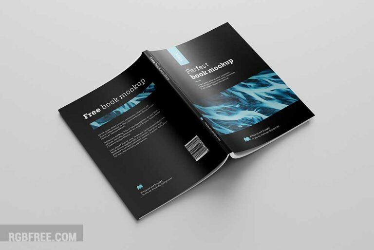 Free book mockup