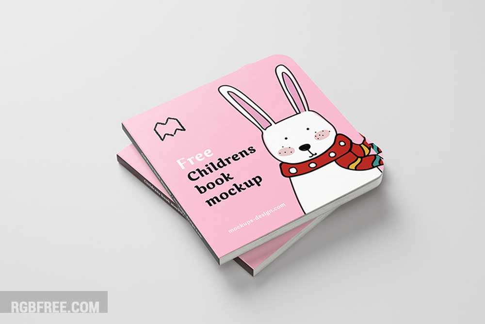 Free children’s book mockup