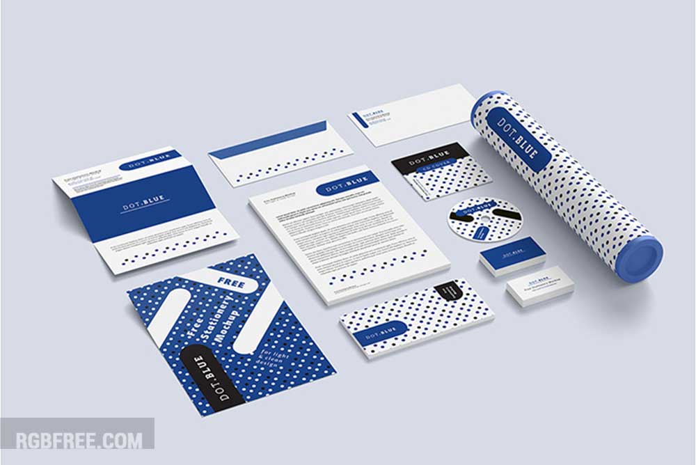 Free corporate identity mockup