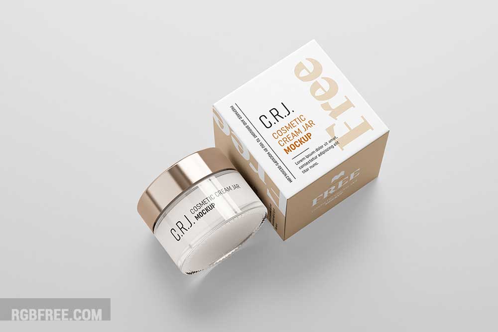 Free-cosmetic-box-with-jar-mockup-2