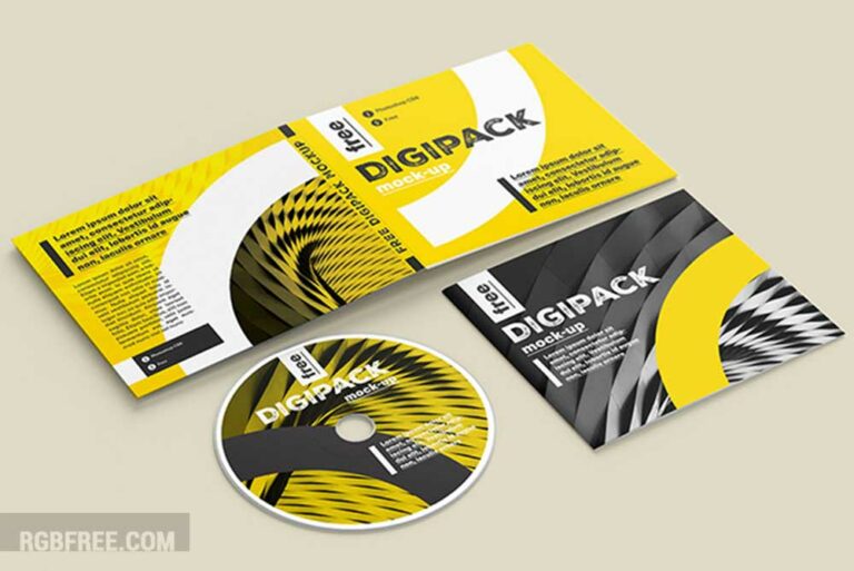 Free digipack mockup