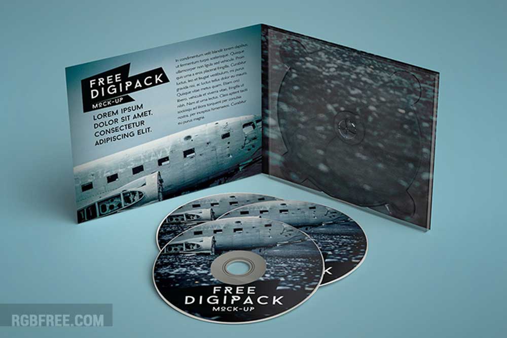 Free digipack mockup