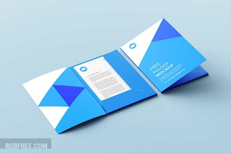 Free folder mockup