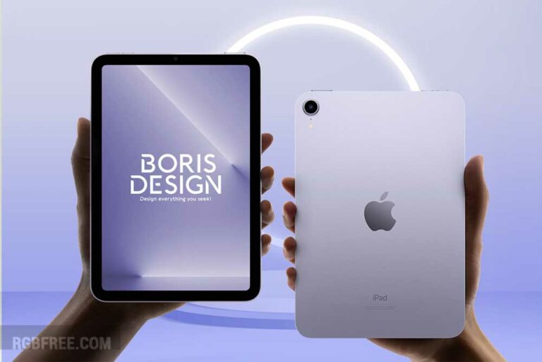 Free iPad Mini 2021 mockup