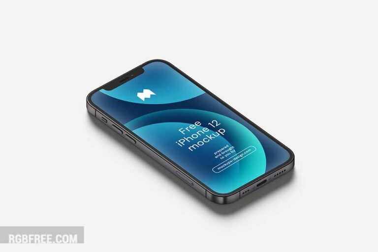 Free iPhone 12 mockup