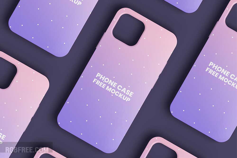 Free iPhone 13 Phone Case Mockup PSD