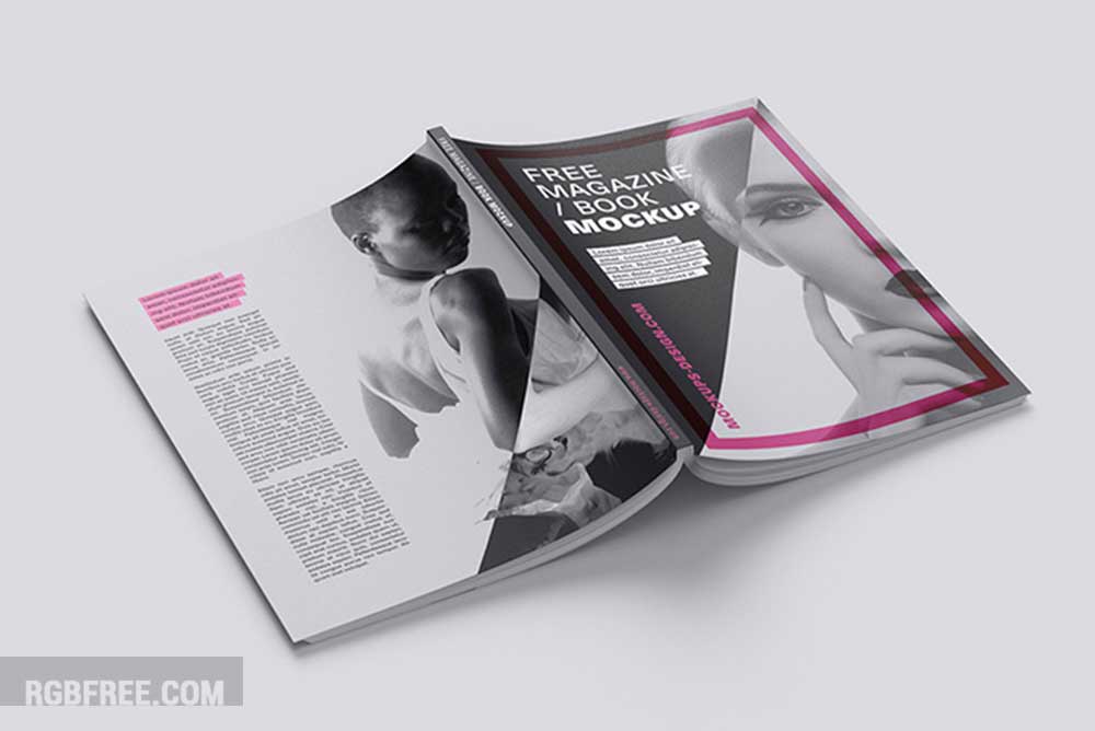 Free magazine mockup