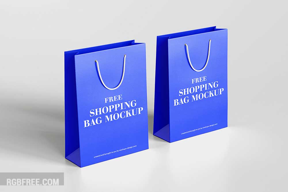 Free shopping bag mockup