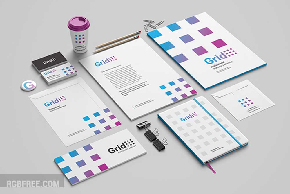 Free stationery mockup