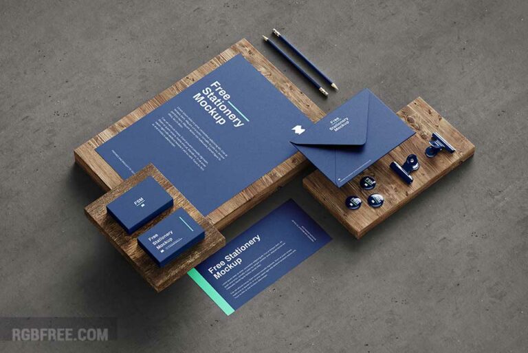 Free stationery mockup