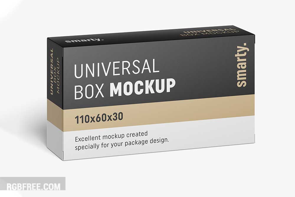 Paper box mockup