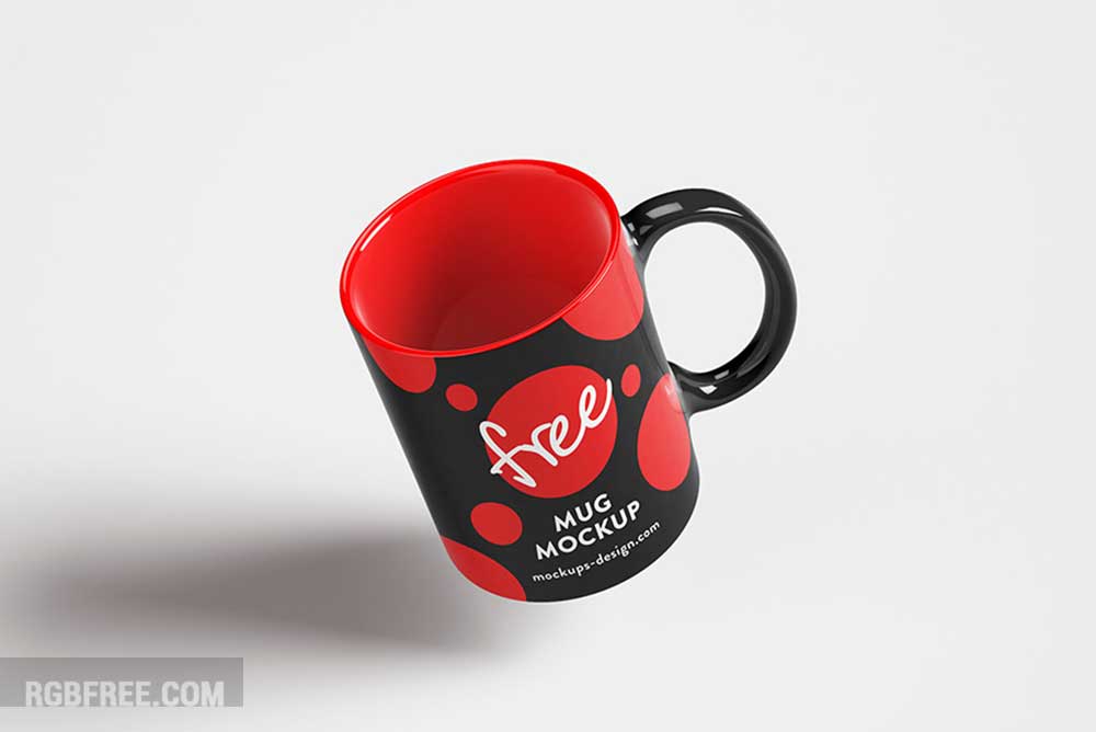 Clean free mug mockup