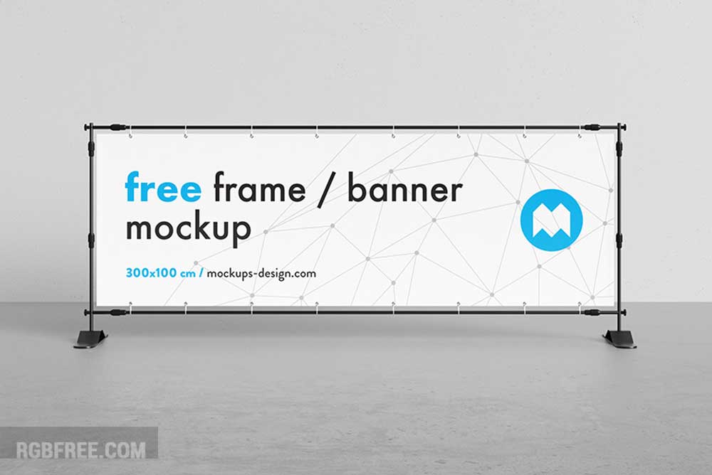 Free-banner-frame-stand-mockup-300-x-100cm-1