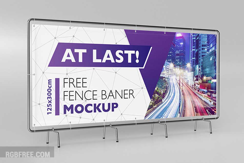 Free banner mockup