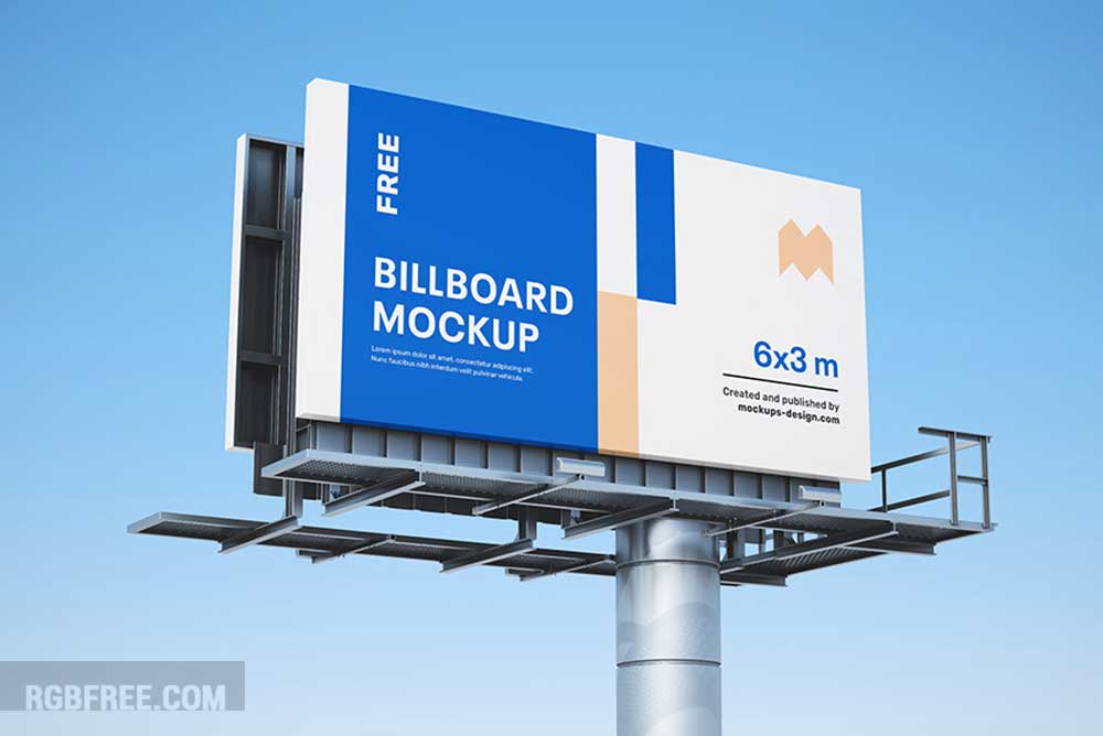 Free billboard mockup