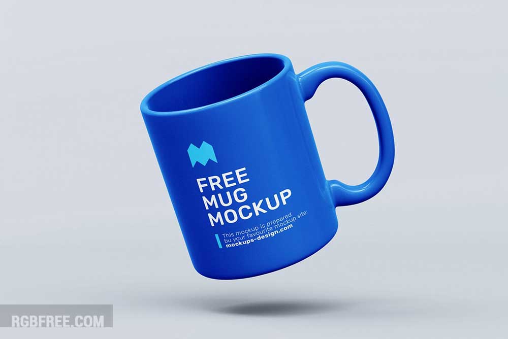 Free simple mug mockup