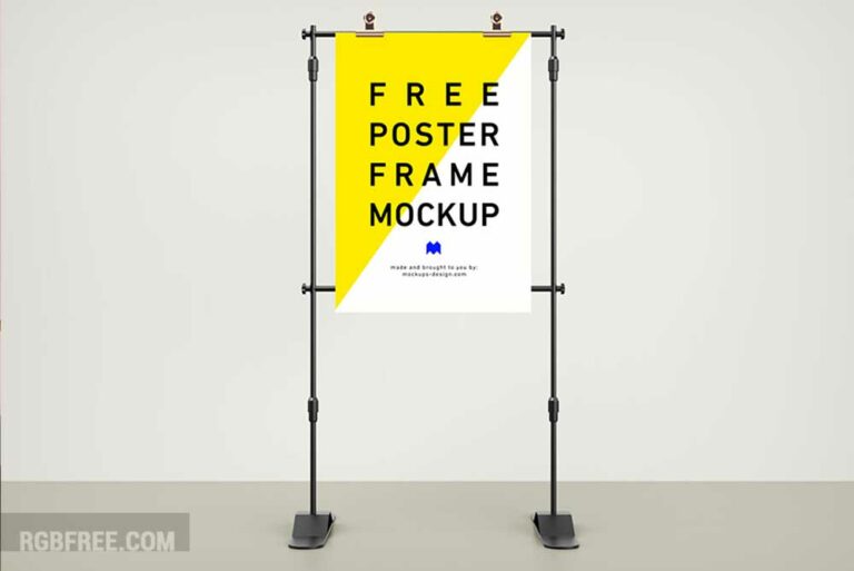 Free frame poster mockup