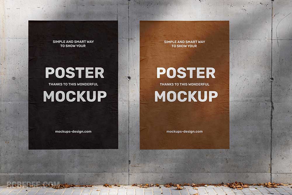 Poster wall mockup