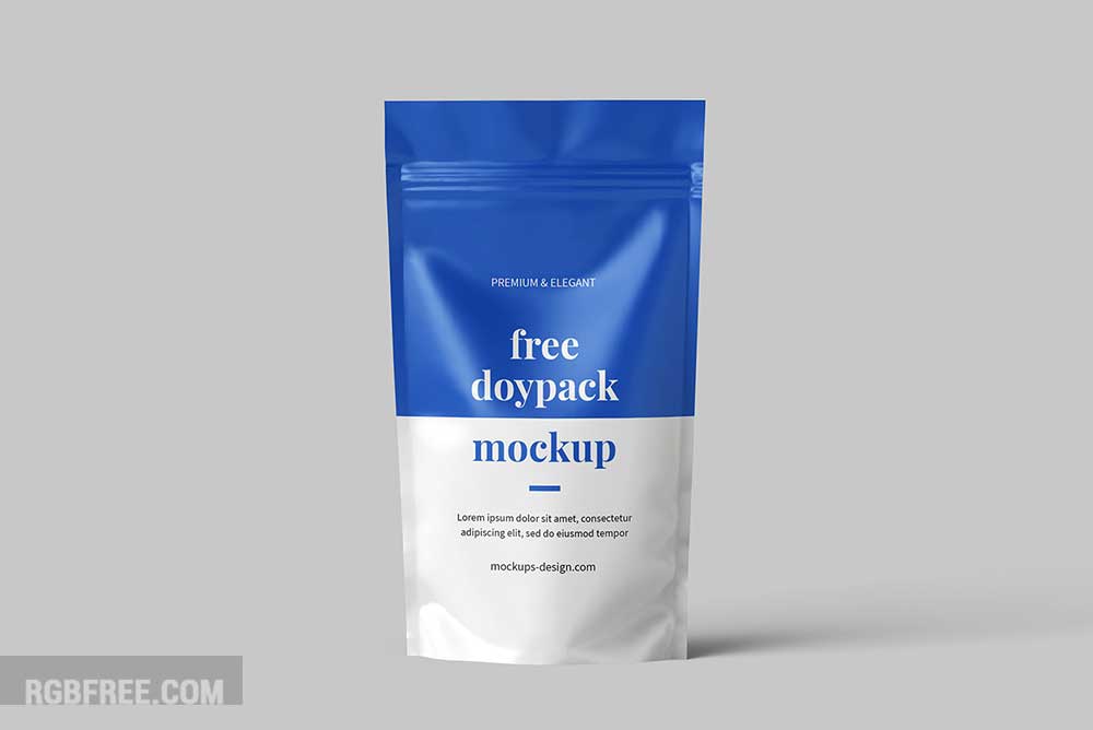 Free doypack mockup