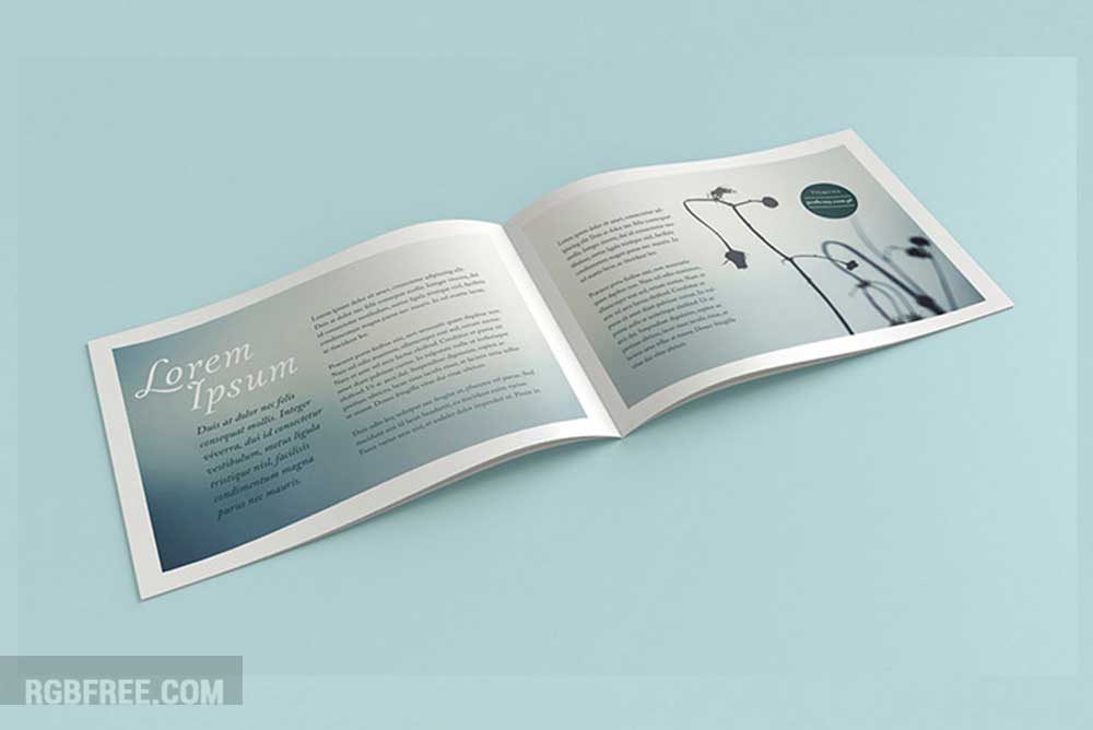 Landscape brochure mockup