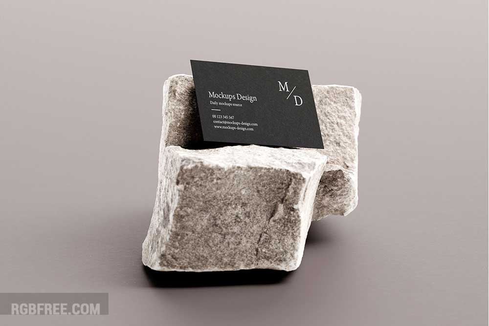 business-cards-on-stone-mockup-2