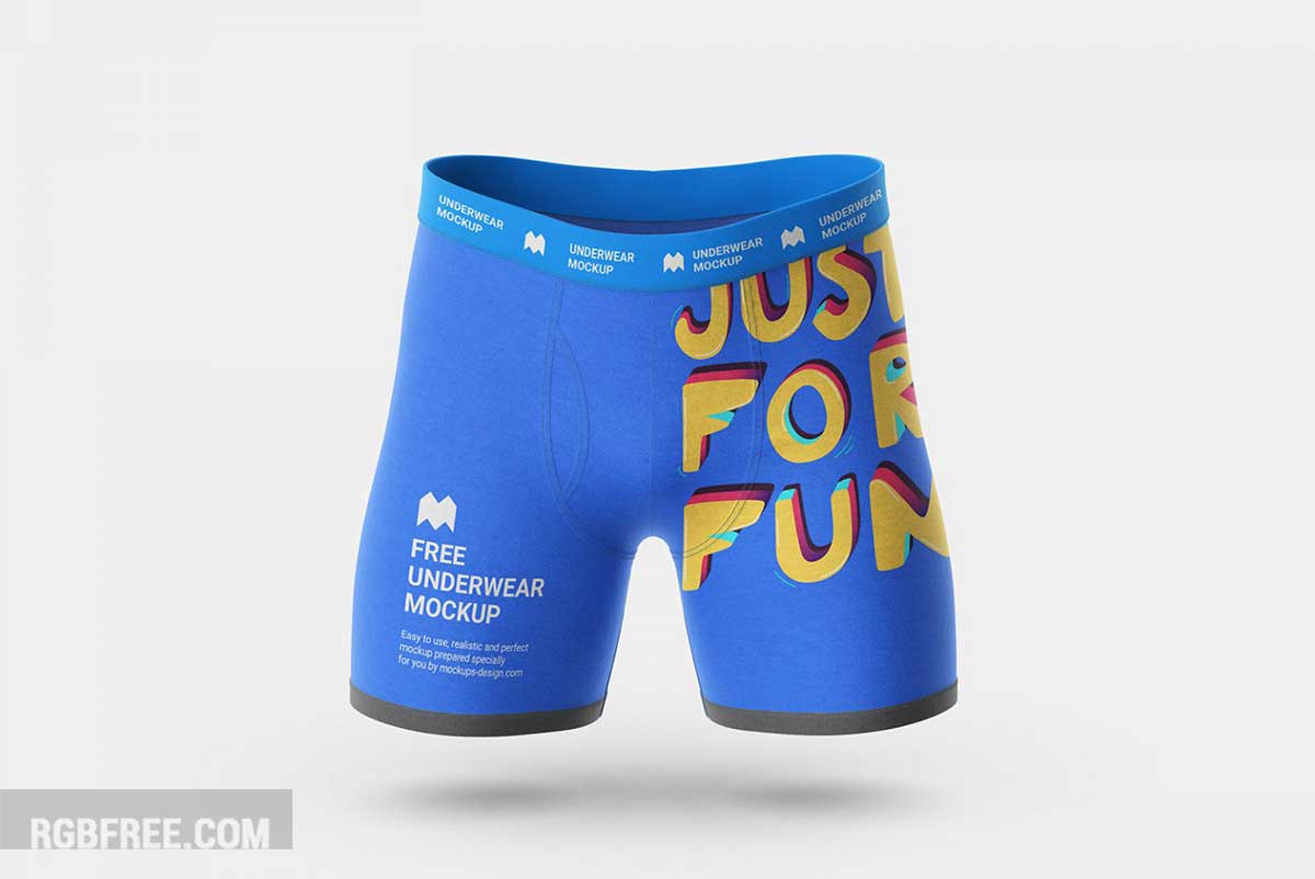 Free mens underwear mockup