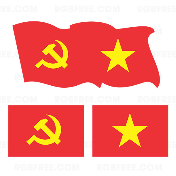 Download-Vector-Co-Dang-Co-To-Quoc Tải Vector Cờ Đảng, Cờ Tổ quốc miễn phí