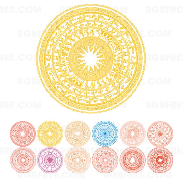 Download 12 vector Trống đồng